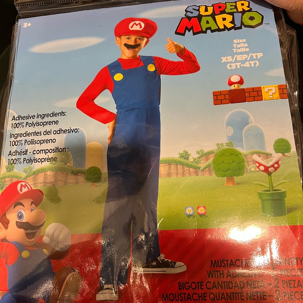 Toddler Mario Costume (3-5 years)